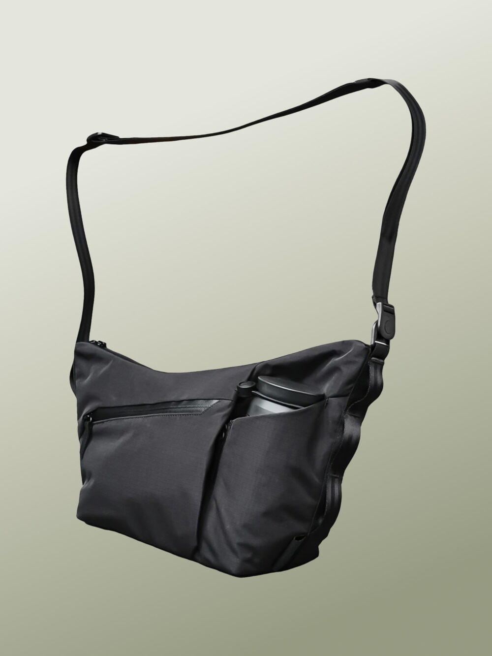 Alpaka Gear - Flow Satchel - Bolso de Viaje Antirrobo, Táctico, Impermeable y Antidesgaro, Organizador Tecnológico para AirPods Max y Bolsillo para Termo de Hasta 1 Litro con Bolsillo Oculto de Acceso Rapido para Pasaporte, Creado para Explorar Ciudades Internacionales – 4 Litros