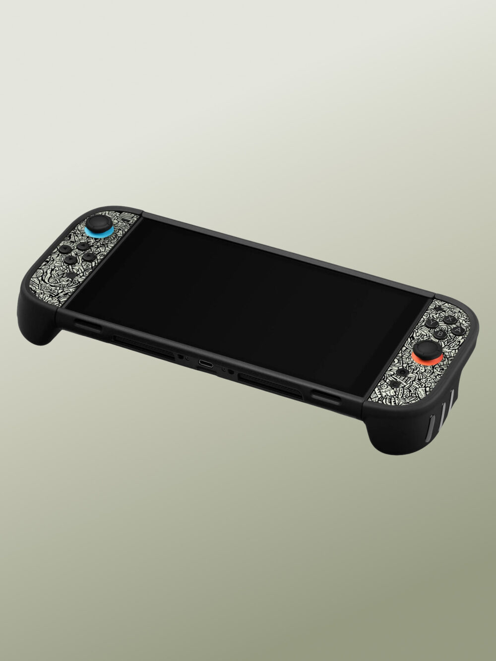 Dbrand Switch 2 Killswitch - Glowbot - Essential - Funda Antigolpes Fosforescente Antipérdida con Soporte de Escritorio para el Nintendo Switch 2