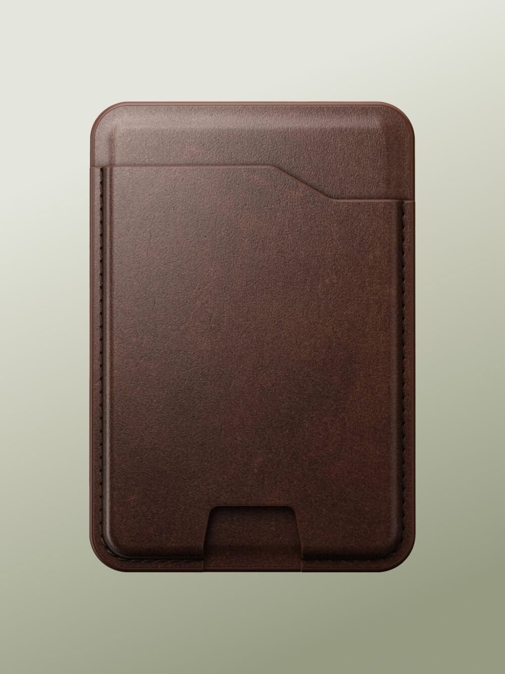 Nomad - Leather Mag Wallet - Cartera Inteligente Magsafe Vintage con Localizador Compatible con la App Encontrar de Apple, Recarga Inalámbrica, Hecha de Cuero Rustico Horween Curtido Vegetalmente para iPhone 16 Pro/Max