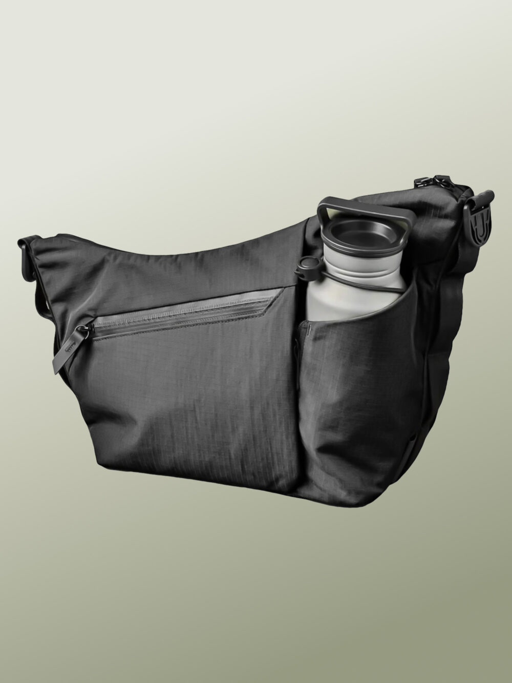 Flow Satchel - Bolso de Viaje Antirrobo, Táctico, Impermeable y Antidesgaro, Organizador Tecnológico para AirPods Max y Bolsillo para Termo de Hasta 1 Litro con Bolsillo Oculto de Acceso Rapido para Pasaporte, Creado para Explorar Ciudades Internacionales – 4 Litros - Image 7