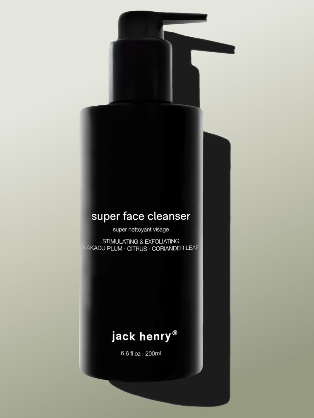 Jack Henry - Super Face Cleanser - Limpiador Facial con Ácido Hialurónico, Bromelina, Vitamina C y Retinol, Natural, Orgánico y Vegano - 200 ml