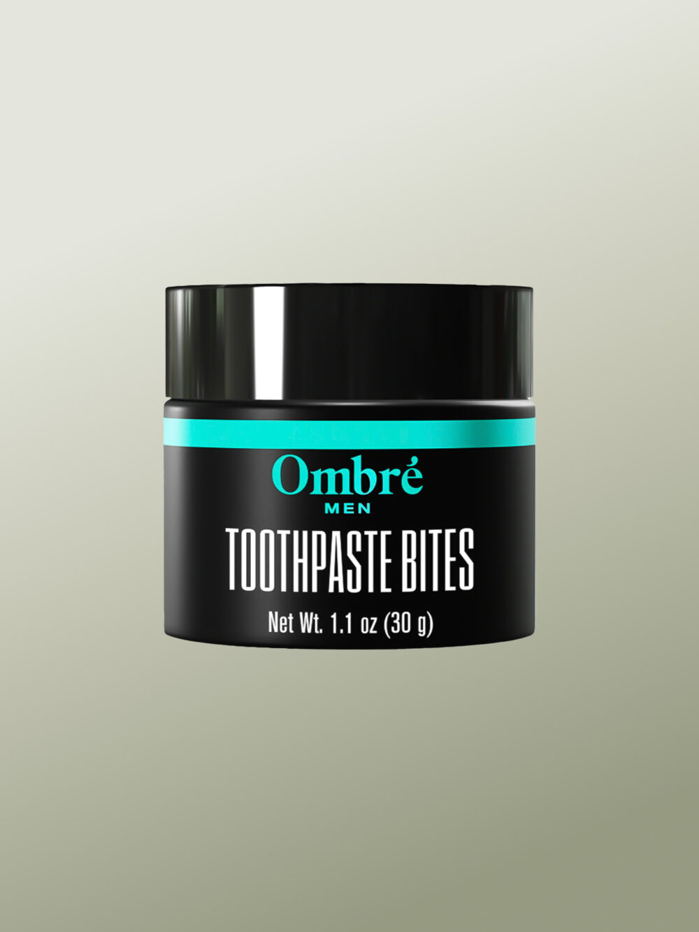 Ombre Men - Toothpaste Bites - Pasta de Dientes sin Fluor en Pastillas, Natural, Orgánica y Vegana para Viajes en Avión Aprobado por la TSA - 30 gr
