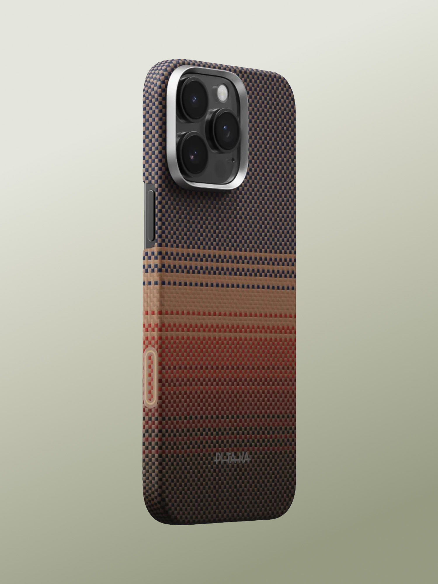 iPitaka - Sunset PitaTap Tactile Woven Case for iPhone 16 Pro Max - Funda Magsafe Antigolpes en Fibra de Aramida de Grado Aeroespacial, Protector de Botón de Cámara, Ultra Delgada, Anticorrosiva, Antirayones, Antideslizante, Liviana y Antihuellas para iPhone 16 Pro / Max