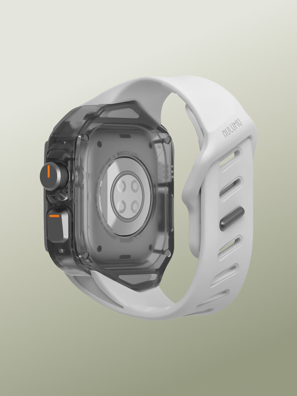 Funda Antigolpes Futurista en Titanio de Grado Aeroespacial Impermeable y Anticorrosiva con Correa de FKM Antitranspirante y Antiabrasiva, Protección en Aluminio de todos los botones, para Apple Watch Ultra 2 - Image 2