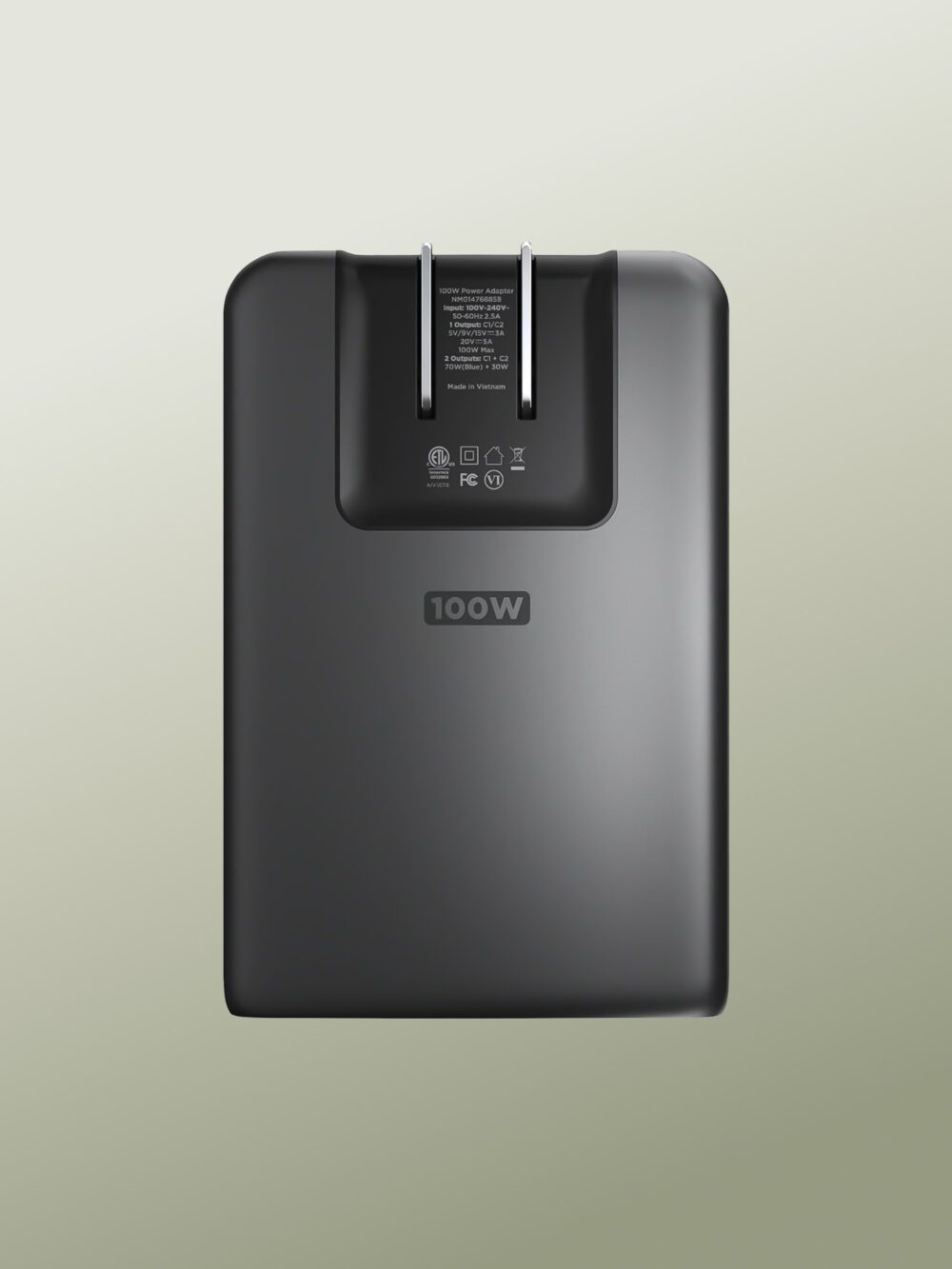 Cargador de Viaje, Ultra Delgado, Clavijas Planas Plegables, Potencia de 100W para Carga Rápida, Doble Puerto Tipo C con PD, Tecnologia GAN para iPhone 16 Pro Max, iPad Pro M4, Apple Watch Ultra 2, AirPods Pro 2 y AirPods Max - Imagen 2