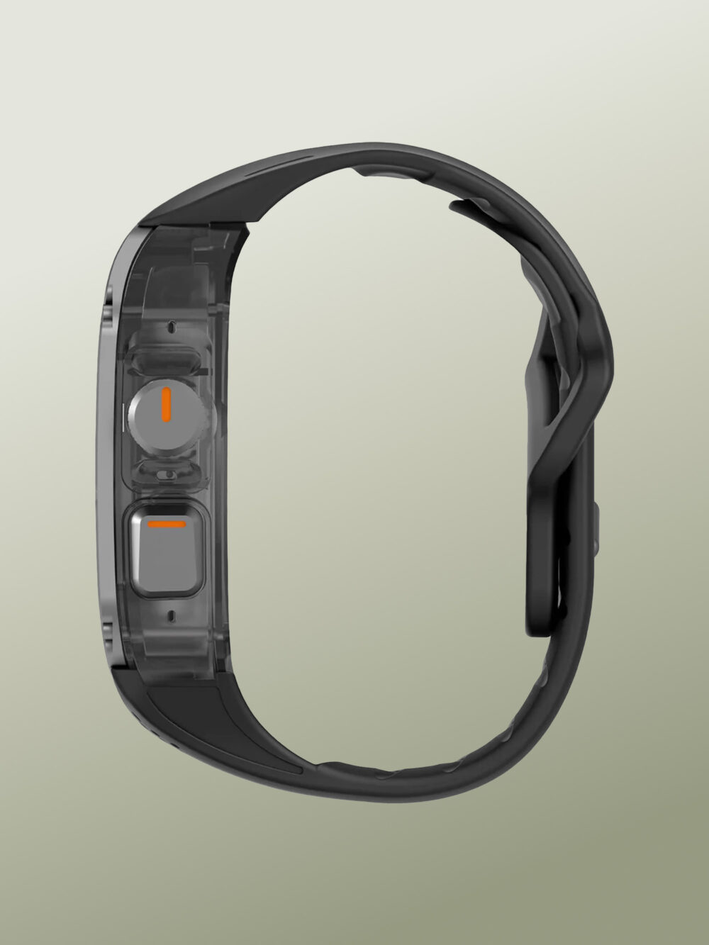 Funda Antigolpes Futurista en Titanio de Grado Aeroespacial Impermeable y Anticorrosiva con Correa de FKM Antitranspirante y Antiabrasiva, Protección en Aluminio de todos los botones, para Apple Watch Ultra 2 - Image 3