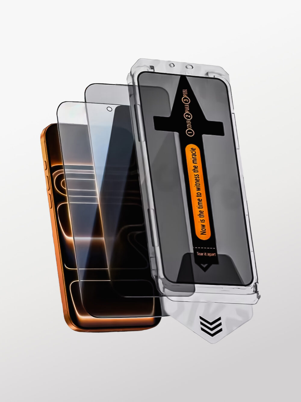 Doyrel - 3 Vidrios Templados Anti Espía con Aplicador para Instalación Fácil, 9H, Oleofóbico, Antiarañazos y Antiexplosiones para la Pantalla del iPhone 17 Pro/Max