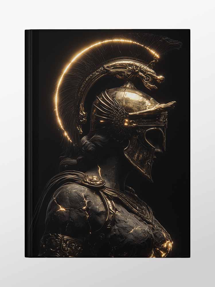 Premium Business Travel Journal Writing - Bust of Athena - Lined Pages - Hardcover