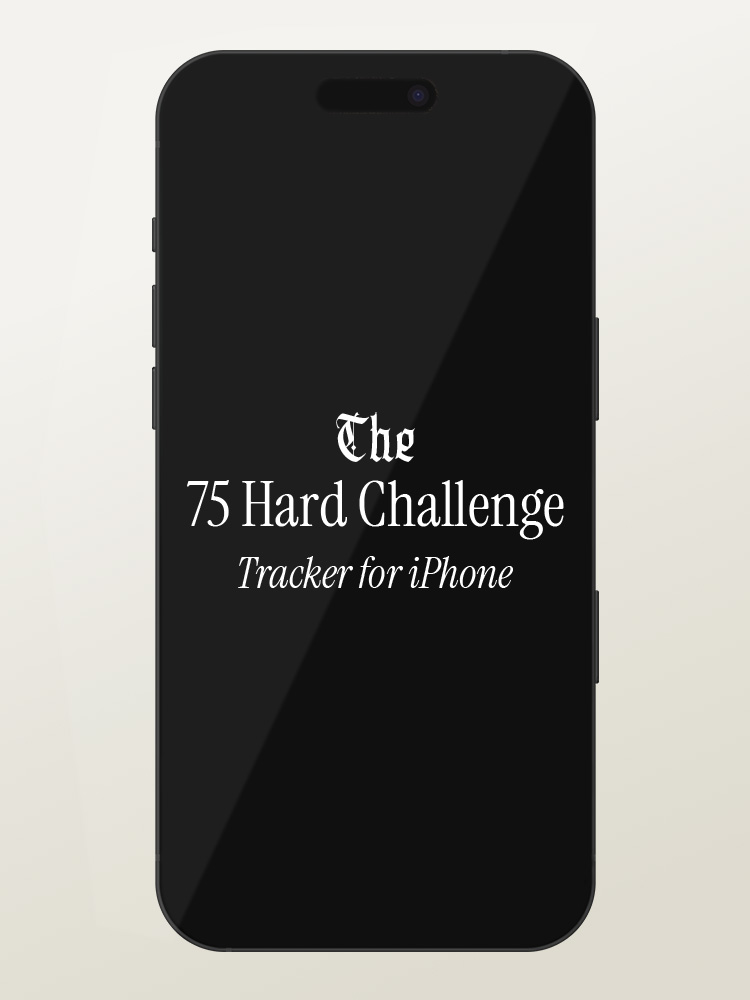 75 Day Hard Challenge by Andy Frisella - Gym Tracker with Checklist for iPhone - Notion Template