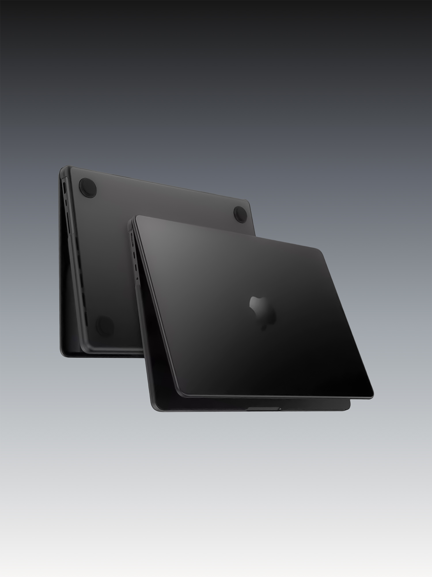 Funda 360 Antigolpes Minimalista Negra Mate Transparente para Macbook Pro de 14 M5 Pro / Max