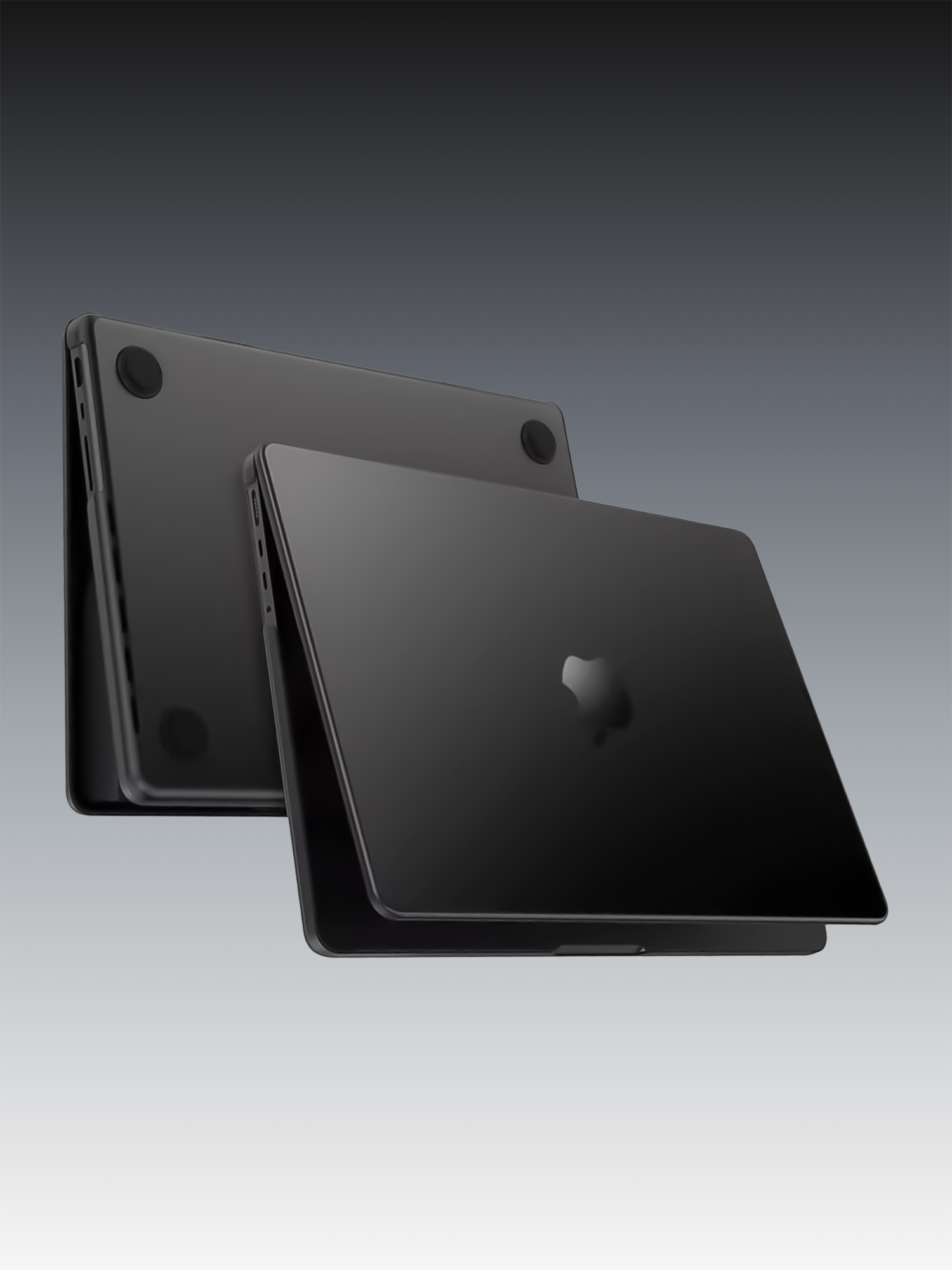 Funda 360 Antigolpes Minimalista Negra Mate Transparente para Macbook Pro de 16 M5 Pro / Max